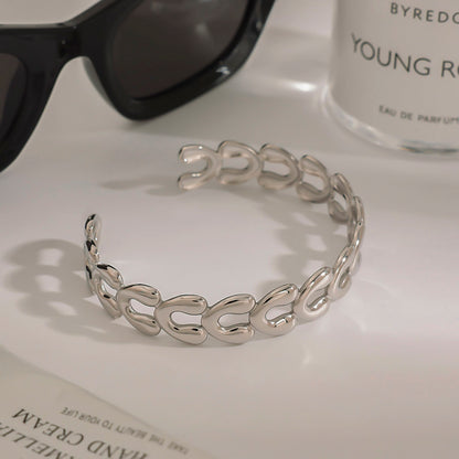 Pulsera Rodas Plateada