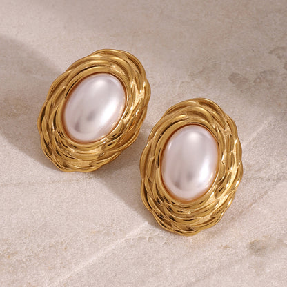 Aretes White Pearl