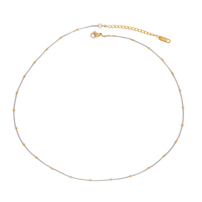 Collar Simple Bolitas Dual