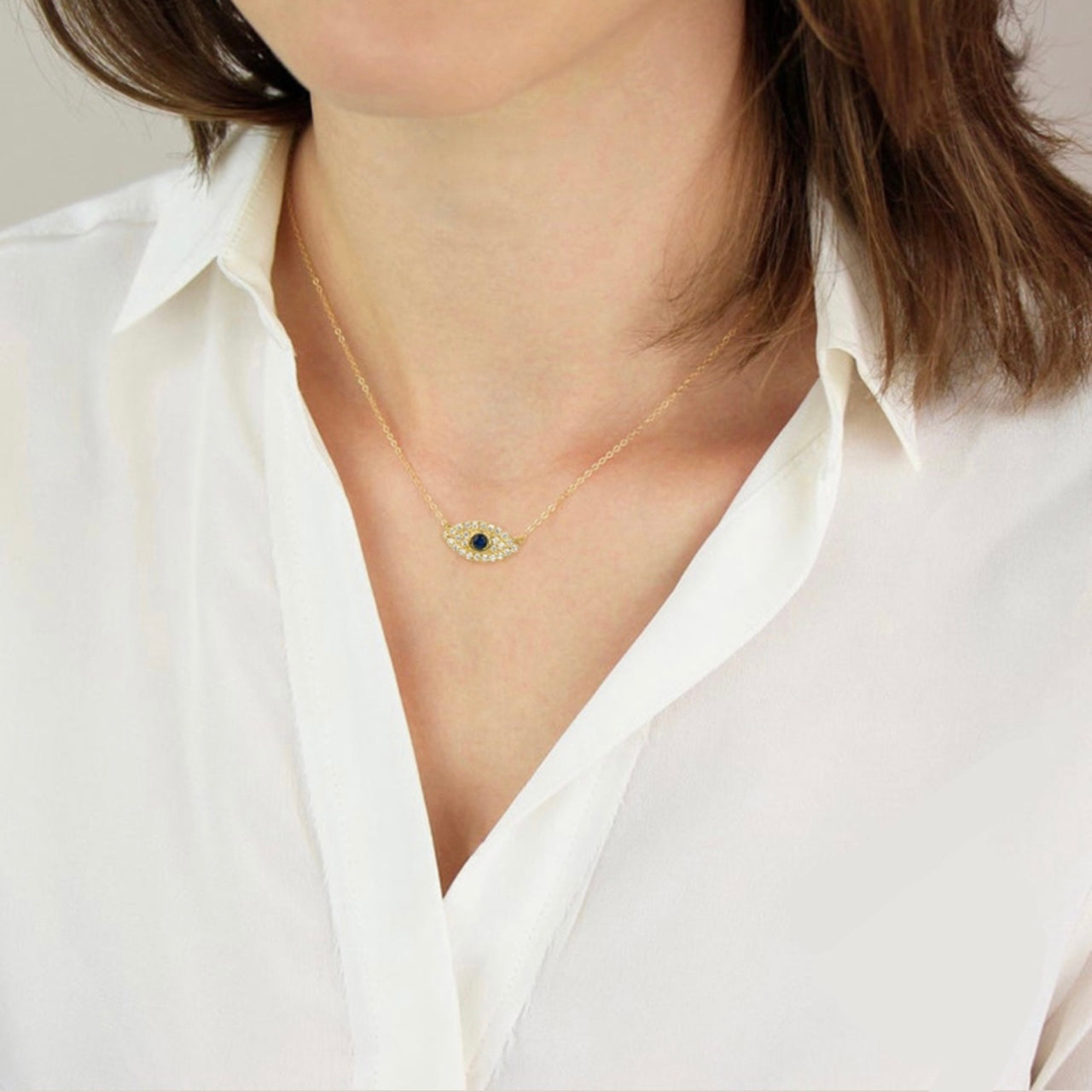 Collar Gold Eye .925