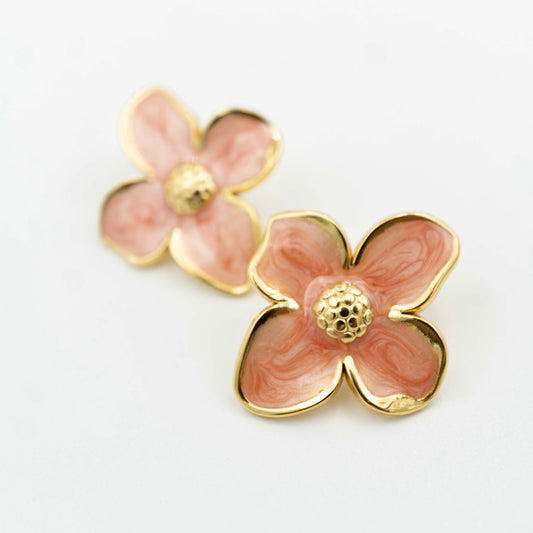 Aretes Alhelí Coral