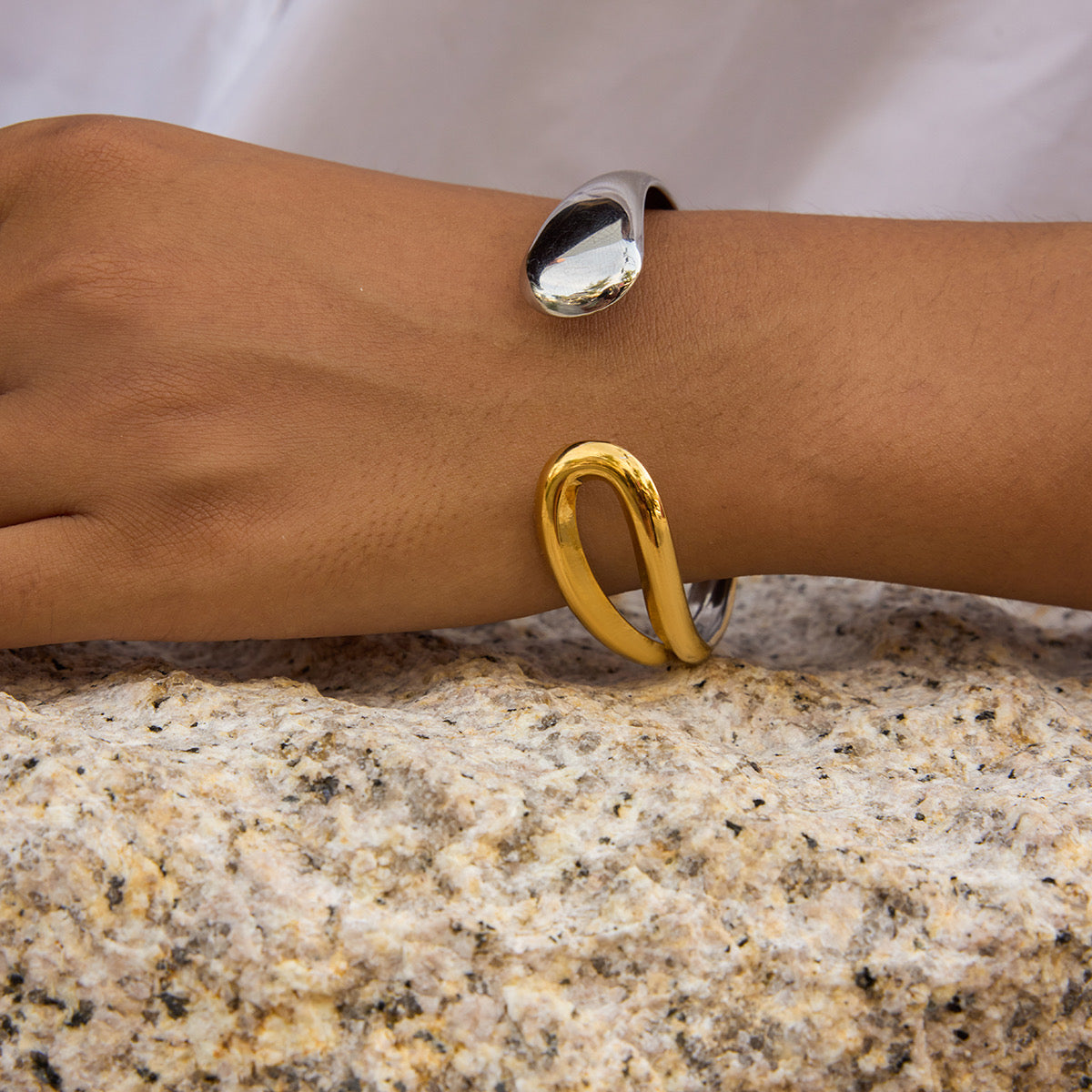 Pulsera Abierta Dual