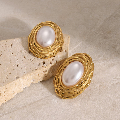 Aretes White Pearl