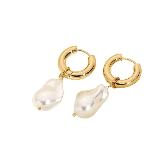 Arracadas Chunky Perla