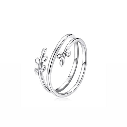 Anillo Hojas .925