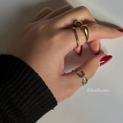 Anillo Cuadrado Zirconia