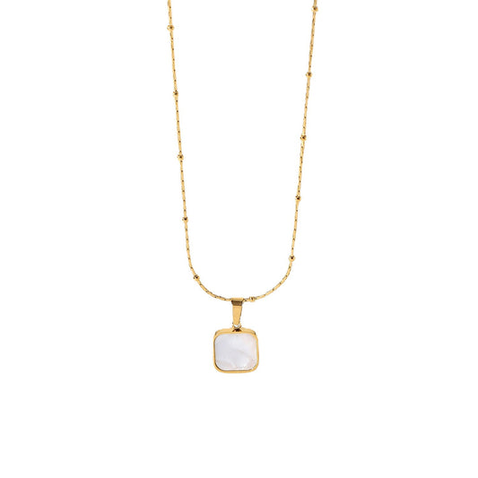 Collar White Square