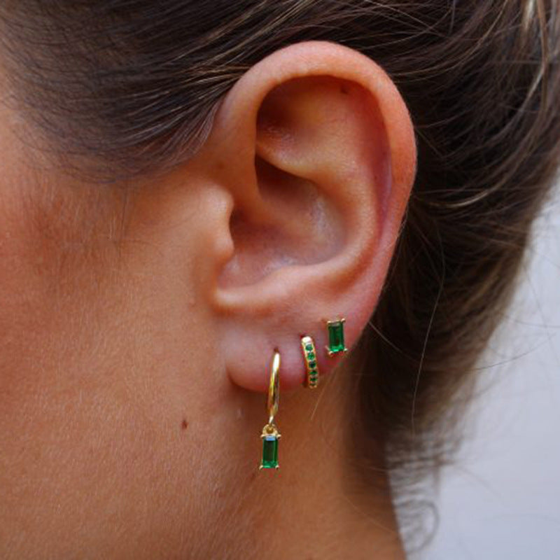 Combo Green Ear .925