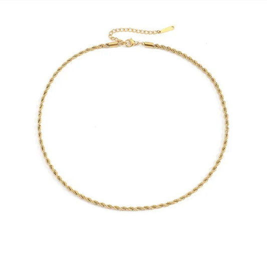 Choker Cadena Torsal 4mm