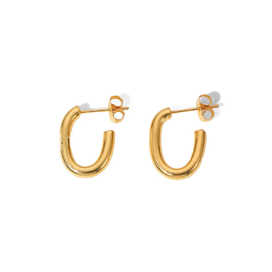 Aretes de Aro ovalados