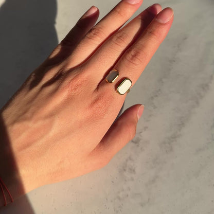 Anillo Doble White