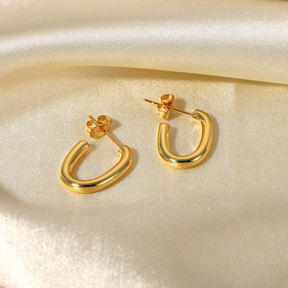 Aretes de Aro ovalados
