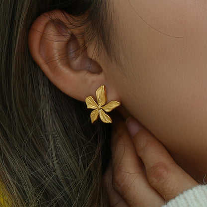 Aretes Flor Petalo