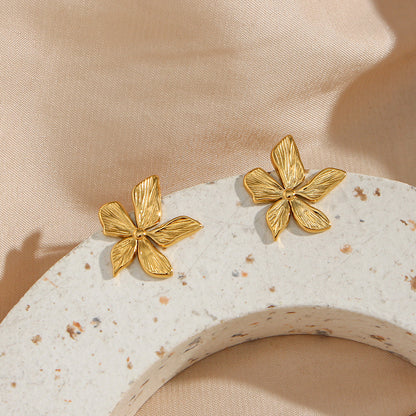 Aretes Flor Petalo
