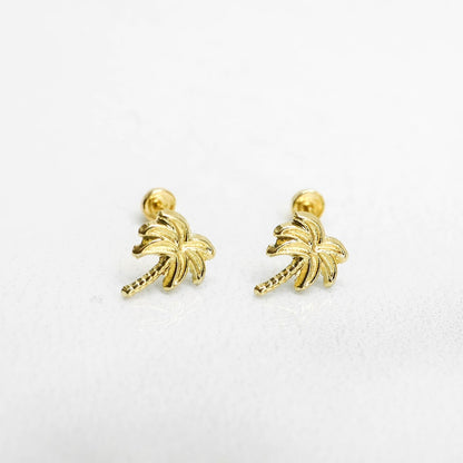 Piercing Palmera oro 10k (precio 1 arete)
