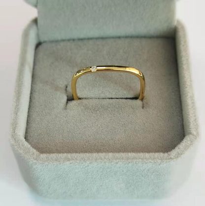 Anillo Cuadrado Zirconia